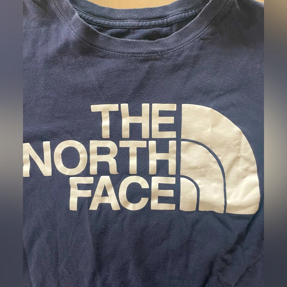 The North Face tee shirt, Navy, size Small